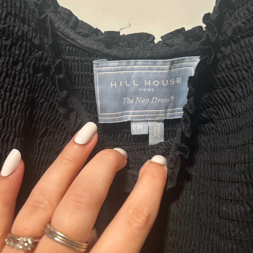 Hill House Home The Louisa Nap Dress - Black Cotton Size M